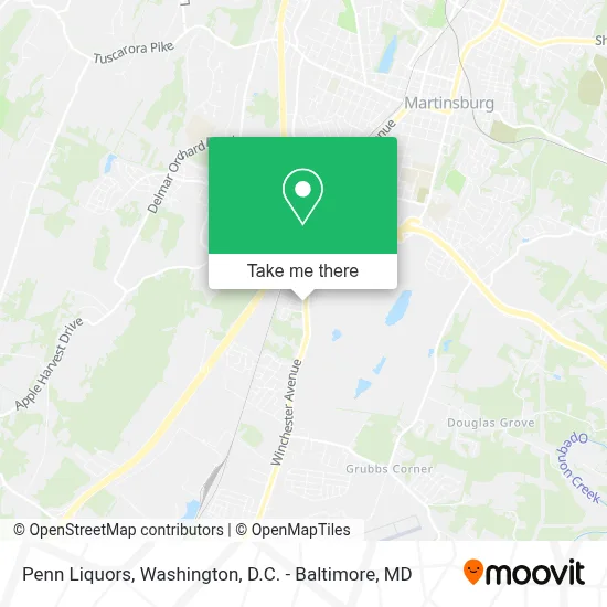 Penn Liquors map