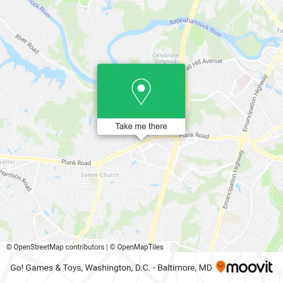 Go! Games & Toys map