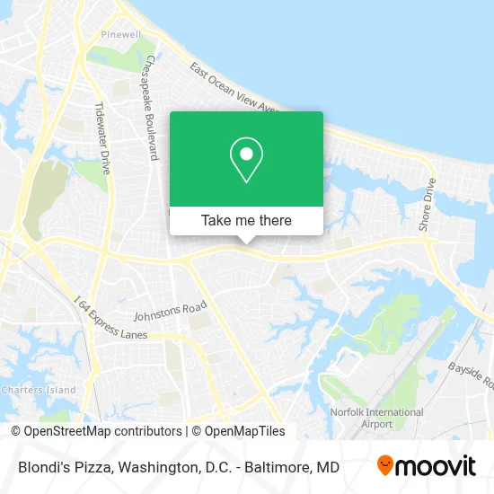 Blondi's Pizza map