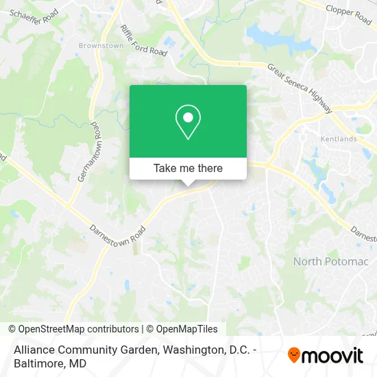 Alliance Community Garden map