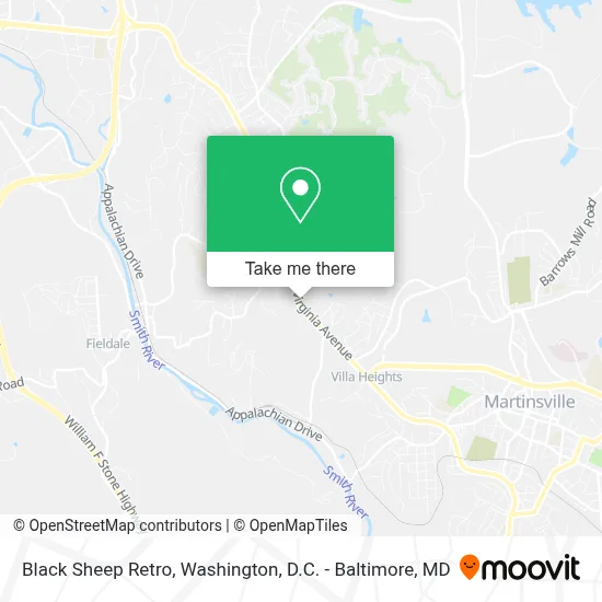 Black Sheep Retro map