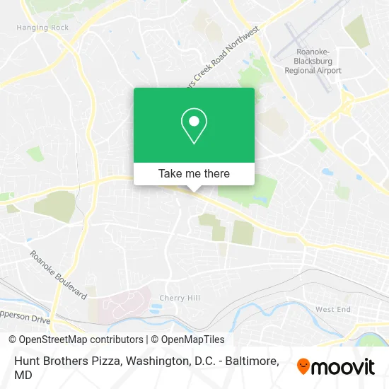 Hunt Brothers Pizza map