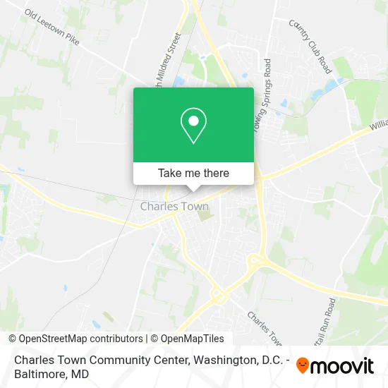 Charles Town Community Center map
