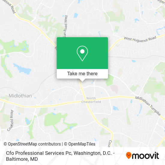 Cfo Professional Services Pc map