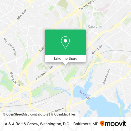 A & A Bolt & Screw map