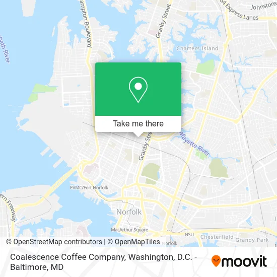 Coalescence Coffee Company map