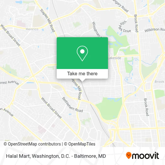 Halal Mart map