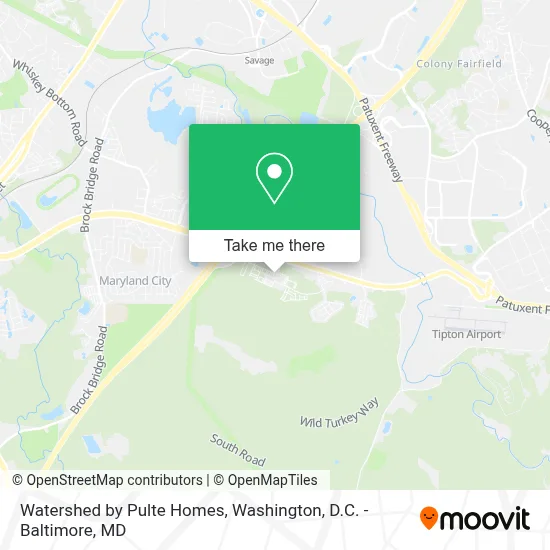 Watershed by Pulte Homes map