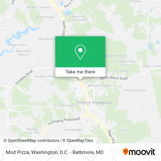 Mod Pizza map