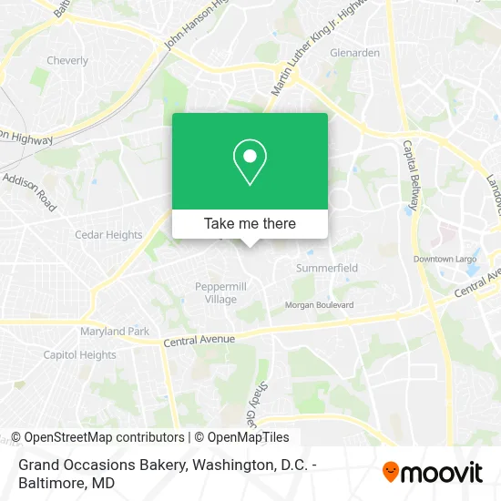 Grand Occasions Bakery map