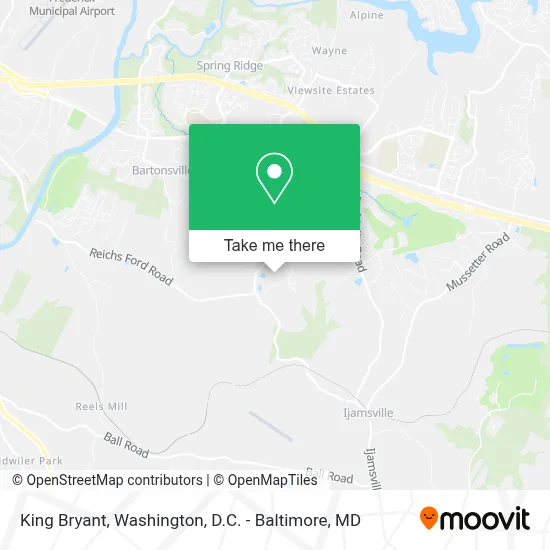 King Bryant map