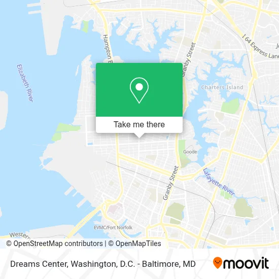 Dreams Center map