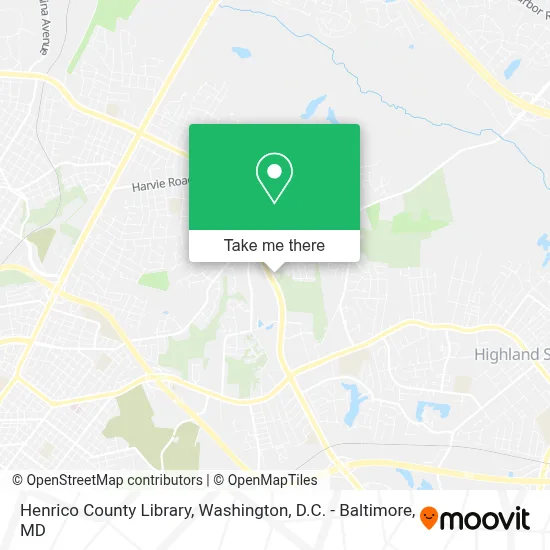 Henrico County Library map