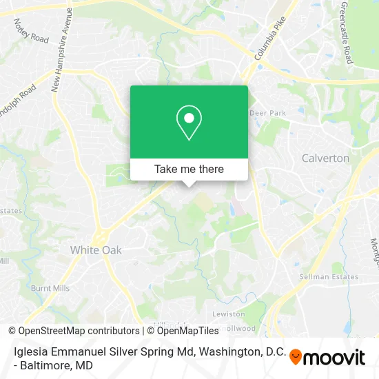 Iglesia Emmanuel Silver Spring Md map