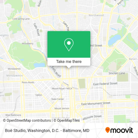 Boë Studio map