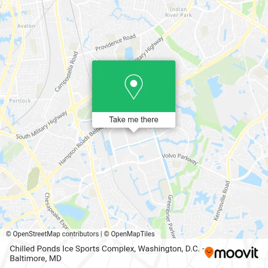 Chilled Ponds Ice Sports Complex map