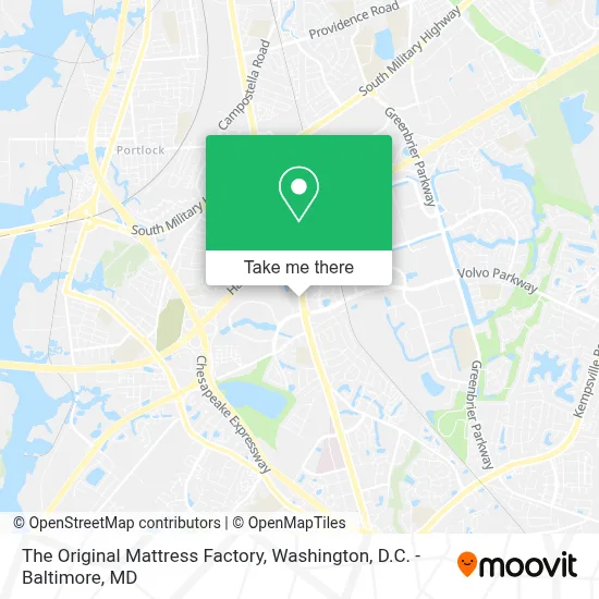 The Original Mattress Factory map