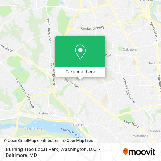 Burning Tree Local Park map