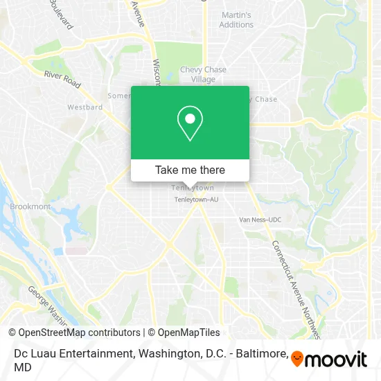 Dc Luau Entertainment map
