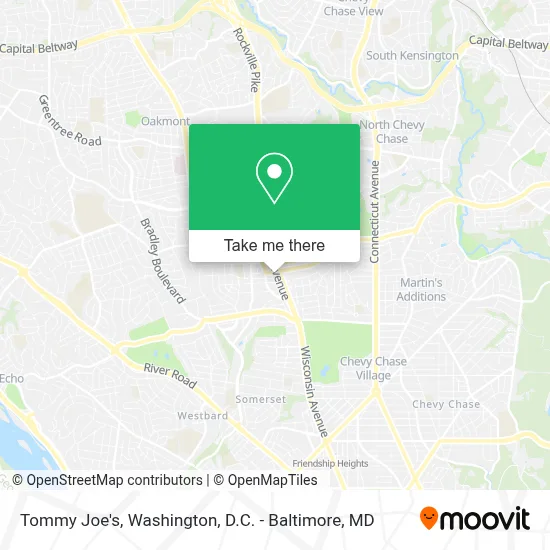 Tommy Joe's map