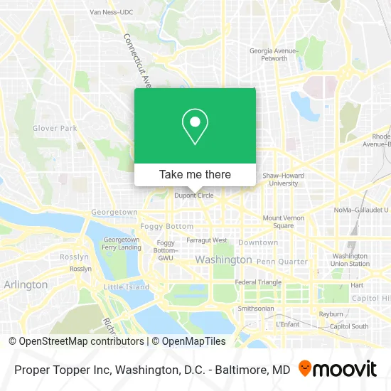 Proper Topper Inc map