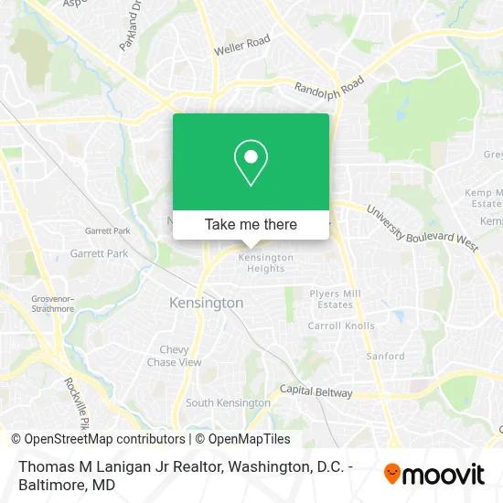 Thomas M Lanigan Jr Realtor map