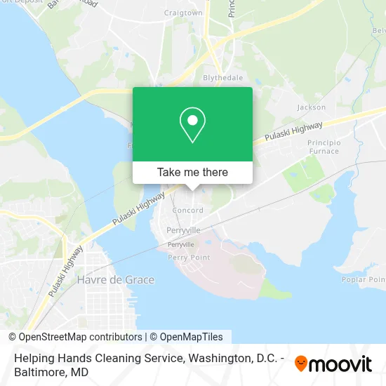 Helping Hands Cleaning Service map