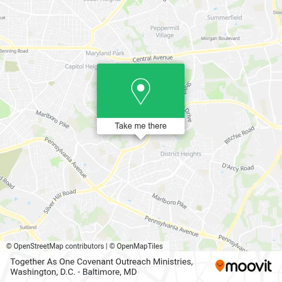 Together As One Covenant Outreach Ministries map