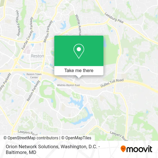 Orion Network Solutions map