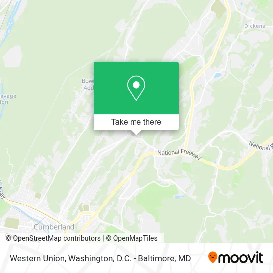 Western Union map