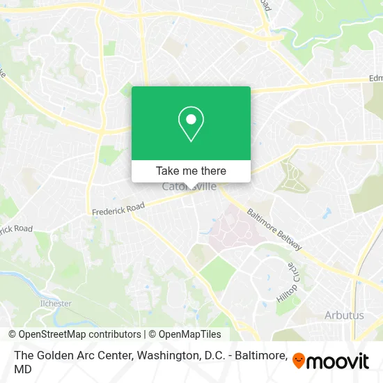The Golden Arc Center map