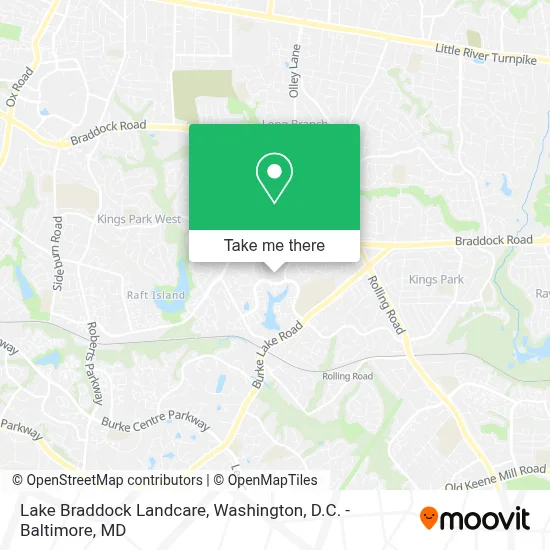 Lake Braddock Landcare map