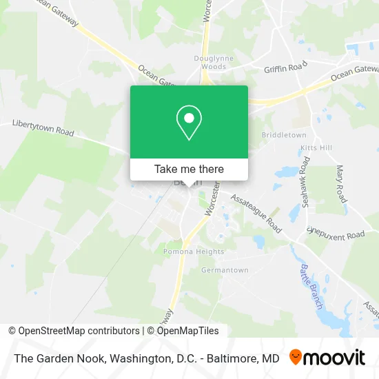 The Garden Nook map