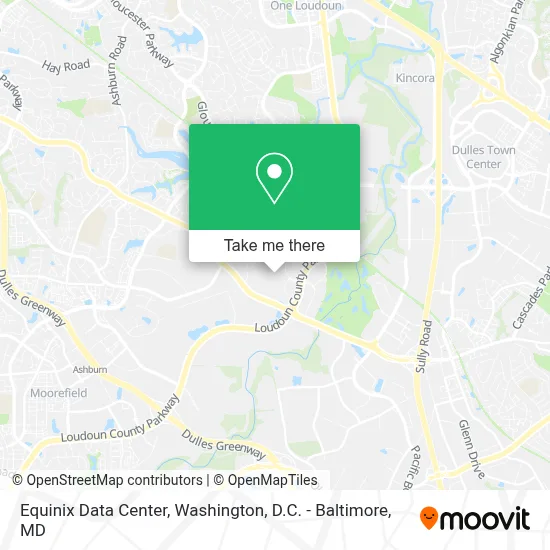 Equinix Data Center map