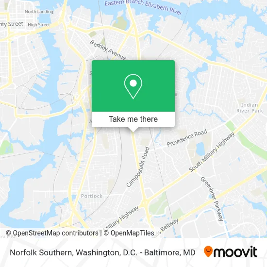 Norfolk Southern map