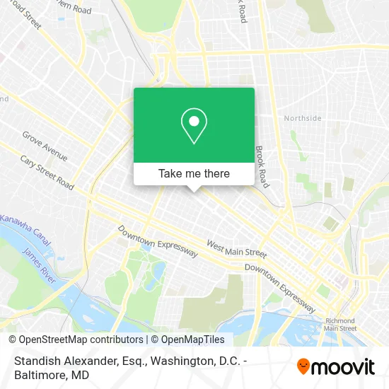 Standish Alexander, Esq. map