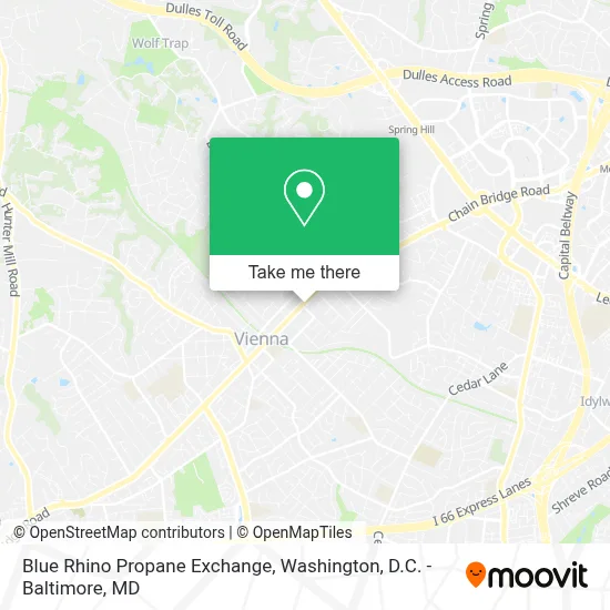 Blue Rhino Propane Exchange map