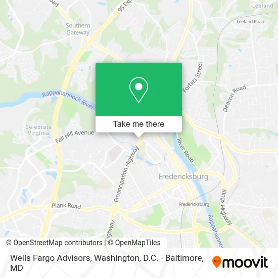 Wells Fargo Advisors map