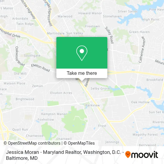 Jessica Moran - Maryland Realtor map