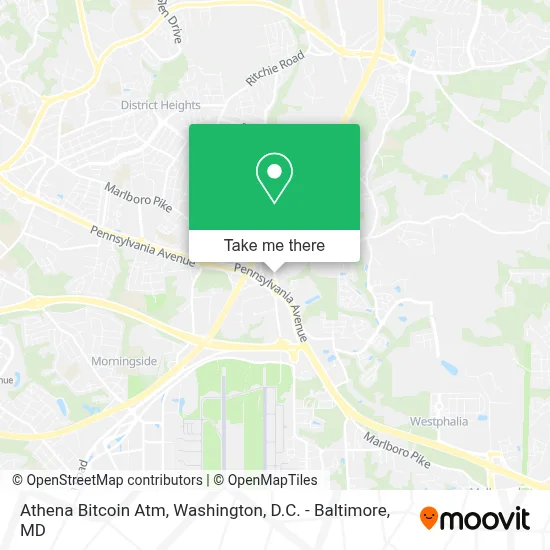 Athena Bitcoin Atm map