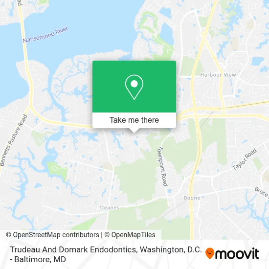 Trudeau And Domark Endodontics map
