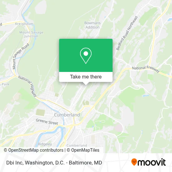 Dbi Inc map