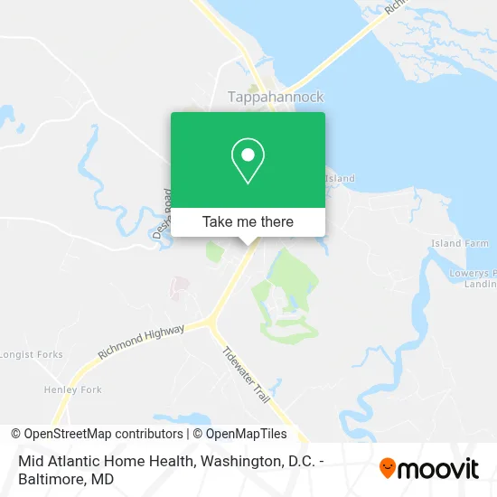 Mid Atlantic Home Health map