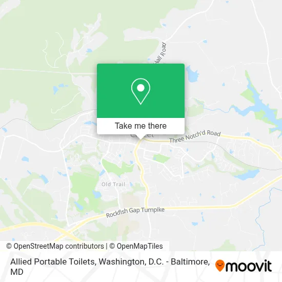 Allied Portable Toilets map