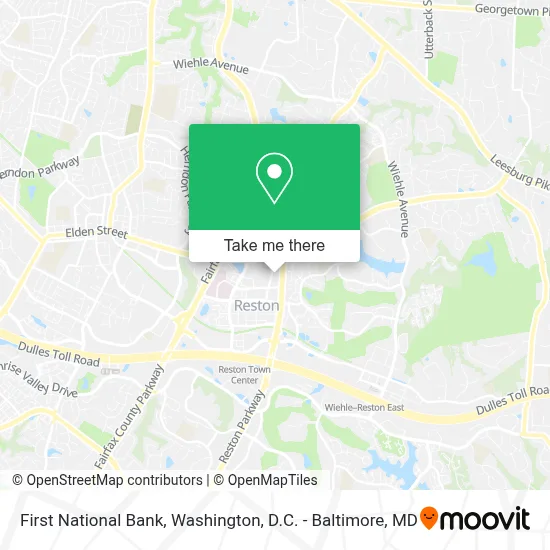 First National Bank map