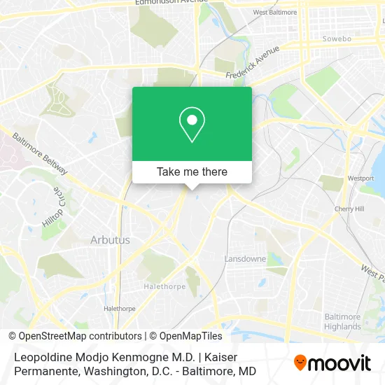 Leopoldine Modjo Kenmogne M.D. | Kaiser Permanente map