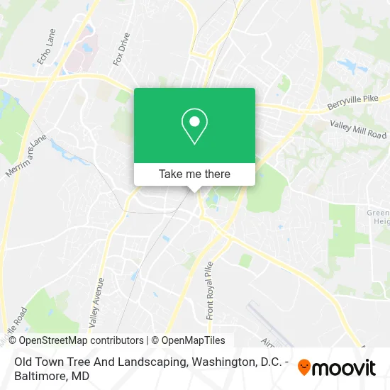 Old Town Tree And Landscaping map