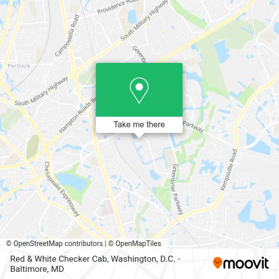 Red & White Checker Cab map