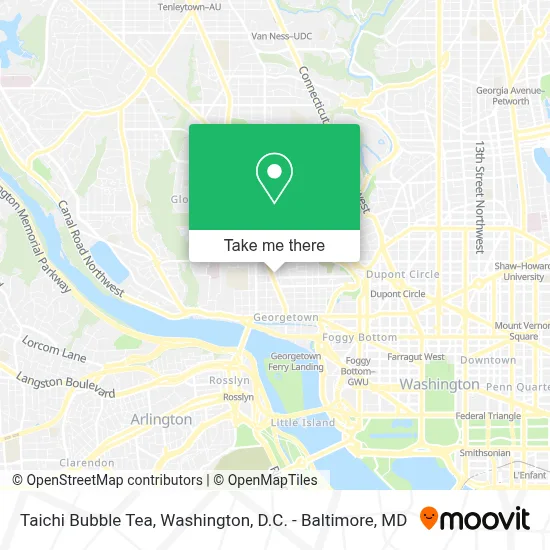 Taichi Bubble Tea map