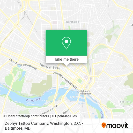 Zephyr Tattoo Company map